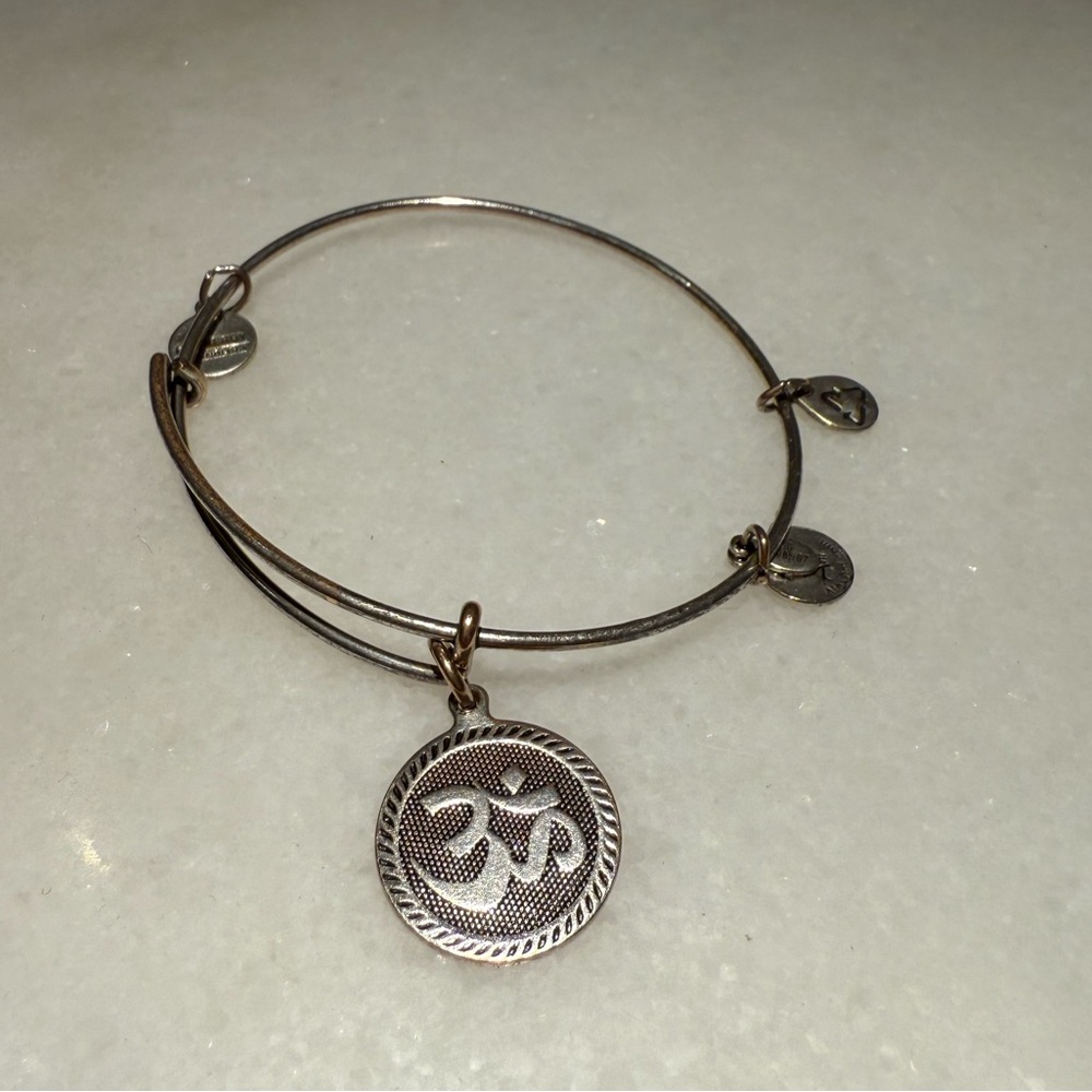 Alex and Ani Om Silver Bracelet